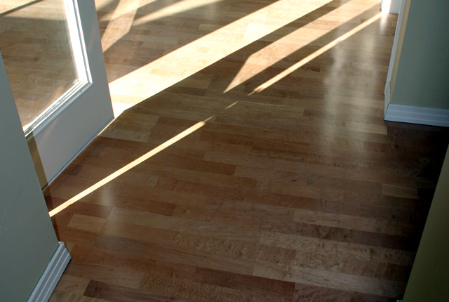 Maple Prefinished Engineered 3strip Hardwood Flooring 686a