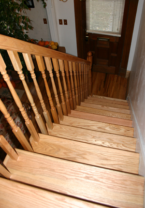 risers treads stair