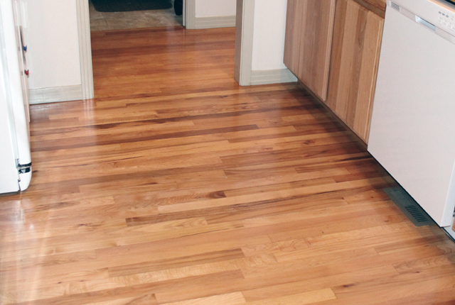 Hickory Refinish Hardwood Floor 2937b