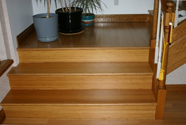 Bamboo PreFinished Solid Vertical Carbonized Hardwood Flooring 696b