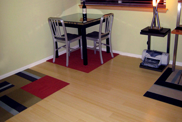 Bamboo PreFinished Solid Vertical Natural Hardwood Flooring 1294a