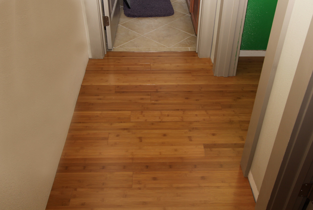 Bamboo Solid Horizontal Carbonized Hardwood Flooring 3542b